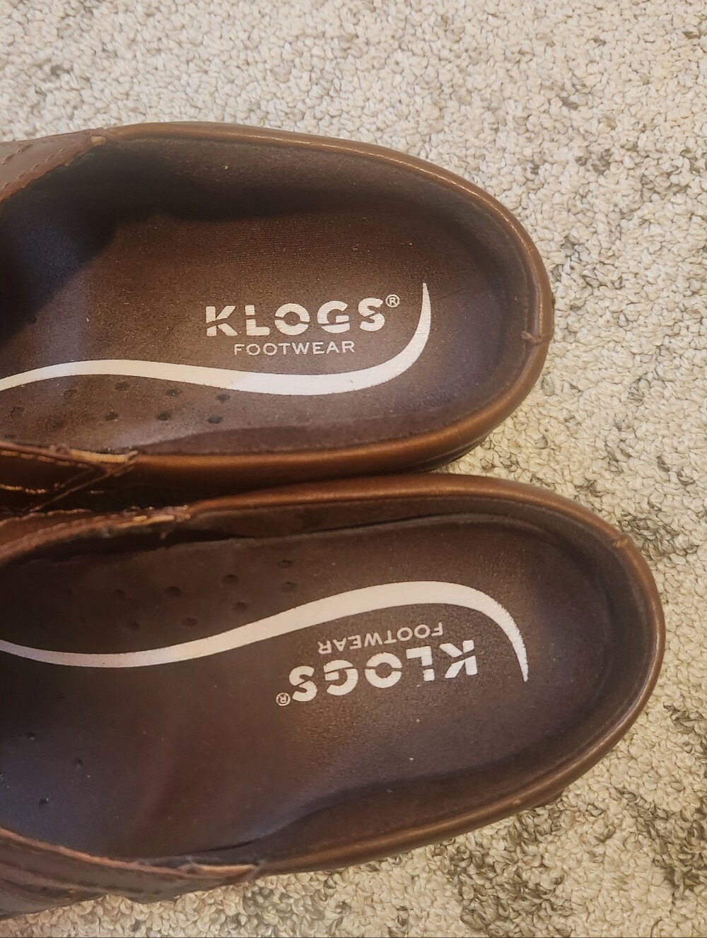 Klogs Brown Leather Mary Jane Slip-On Shoes - Picture 3 of 11